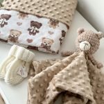 Dovanų rinkinys naujagimiui Meškučiai su kaspinėliais