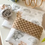 3 dalių Minky komplektas Meškinai su balionais
