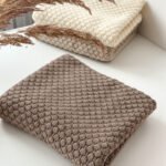 Merino pledas kūdikiui "Pieniškas šokoladas"
