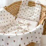 Muslino komplektas "Kapučino &scaron;irdelės"