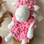 Pliušinis žaislas „Rožinė Puffy Avytė“