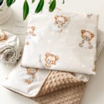 3 dalių Minky komplektas su pa&scaron;iltinimu Me&scaron;kutis žvaigždė